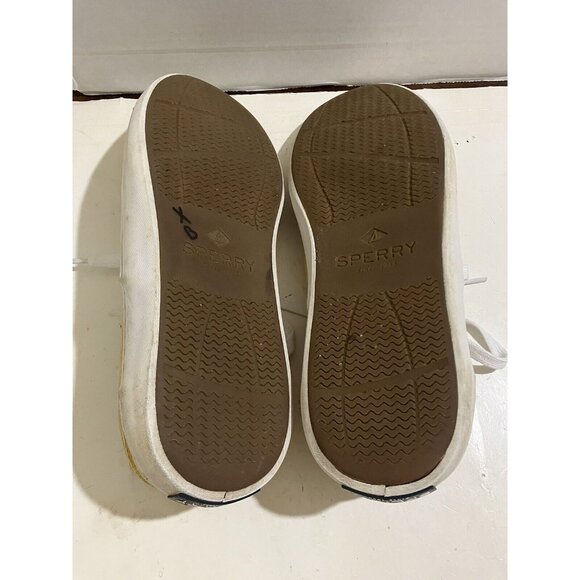 Sperry Top-Sider Mens Size 7 M Yellow Lace Up Canvas Sneakers shoes - Picture 7 of 8